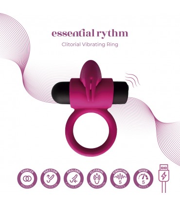 ANELLO VIBRATORE E9 ROSA RICARICABILE