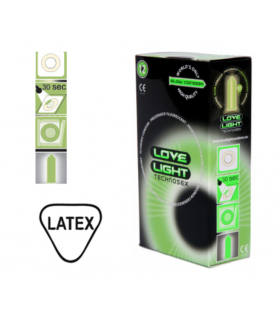 PRESERVATIVOS LOVE LIGHT TECHNOSEX GLOW 12 UDS