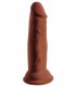KING COCK PLUS 6" DREIFACHDICHTE PENNSYLVANIA - BRAUN