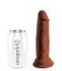 KING COCK PLUS 6" DREIFACHDICHTE PENNSYLVANIA - BRAUN