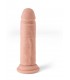 VIBRADOR REALÍSTICO &quot;R11&quot; CARNE 16,7CM C/ CONTROL REMOTO