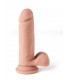 VIBRADOR REALÍSTICO &quot;R12&quot; CARNE 16,7CM C/ CONTROL REMOTO