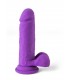 VIBRADOR REALÍSTICO &quot;R12&quot; MORADO 16,7CM C/ CONTROL REMOTO