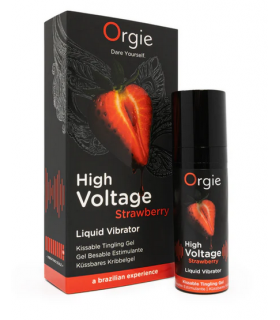 HIGH VOLTAGE STRAWBERRY LIQUID VIBRATOR 15 ML