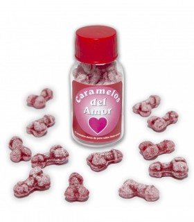 CONFEZIONE DA 12 VASI DA 10 UNITÀ CARAMELLE WICK LOVE FRAGOLA-CILIEGIA