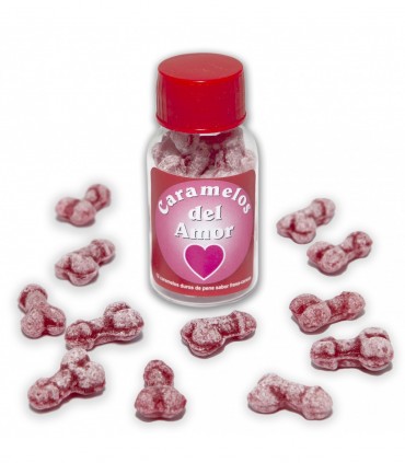 CONFEZIONE DA 12 VASI DA 10 UNITÀ CARAMELLE WICK LOVE FRAGOLA-CILIEGIA