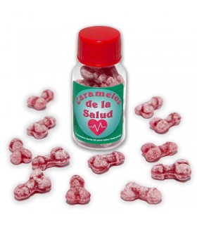 PACK OF 12 JARS OF 10 UNITS OF STRAWBERRY-CHERRY PITO DE LA SALUD CANDIES