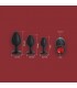 SET STECKER X3 E13 SCHWARZ-RUBY SILIKON