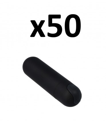 LOT DE 50 UNITÉS DE BALLES VIBRANTES RECHARGEABLES À IMPULSION