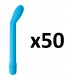 Lot de 50 vibromasseurs Caress G-Spot bleus