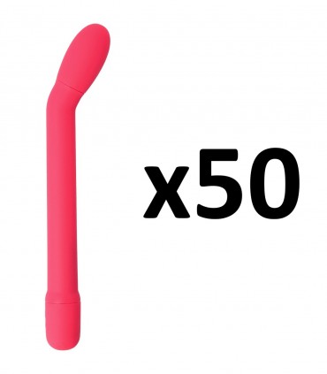 PACK 50 UNITS CARESS G-SPOT VIBRATOR PINK