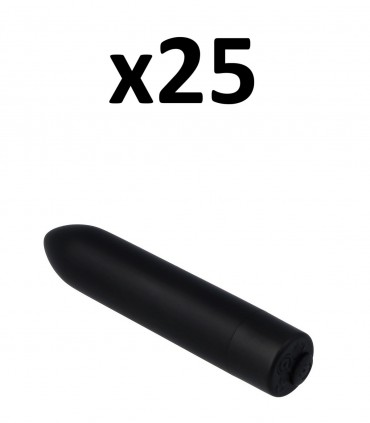 PACK 25 UNITS WAVE RECHARGEABLE VIBRATING BULLET