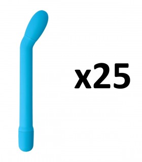 25er-Packung CARESS G-Punkt-Vibrator, blau
