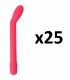 25er-Packung CARESS G-Punkt-Vibrator, Rosa