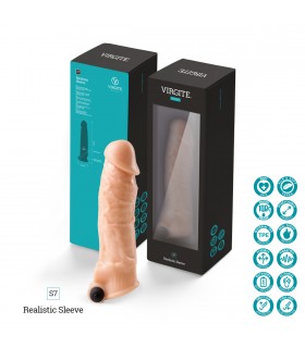 REALISTISCHE PENISHÜLLE S7 FLEISCH 21 CM MIT VIBRATION