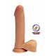 PENE REALÍSTICO C/ TESTÍCULOS DOBLE DENSIDAD 20"5 CM