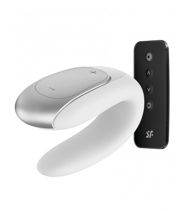 SATISFYER DOUBLE FUN C/ MANDO Y APP BLANCO