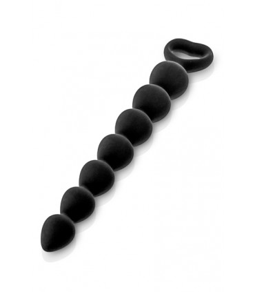 MEDIUM SILICONE ANAL STRIP BACK LOVE BLACK