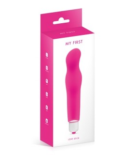 VIBRATEUR EN SILICONE LOVE STICK ROSE