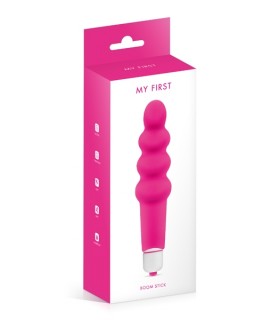 VIBRATEUR EN SILICONE ROSE BOOM STICK