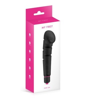 HARD ON BLACK SILICONE VIBRATOR