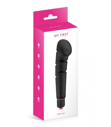 HARD ON BLACK SILICONE VIBRATOR