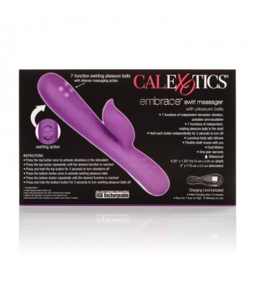 EMBRACE SWIRL MASSAGER VIBRATEUR USB VIOLET