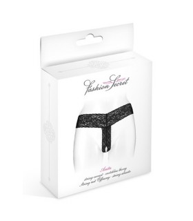 BLACK OPEN THONG ANITA ONE SIZE