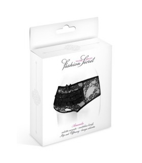 CULOTTE NEGRO ABIERTO AMANDA TALLA ÚNICA