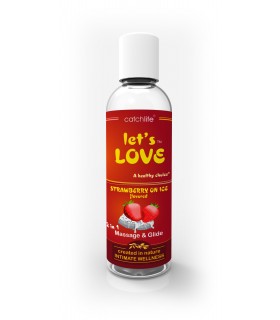LET'S LOVE MASSAGE GLIDE STRAWBERRY ICE CREAM 100ML
