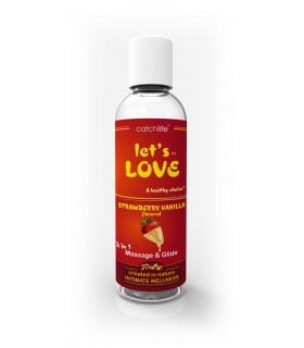 LET'S LOVE MASSAGE GLIDE STRAWBERRY-VANILLA 100ML