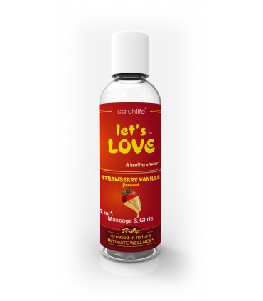 LET'S LOVE MASSAGE GLIDE FRAISE-VANILLE 100ML