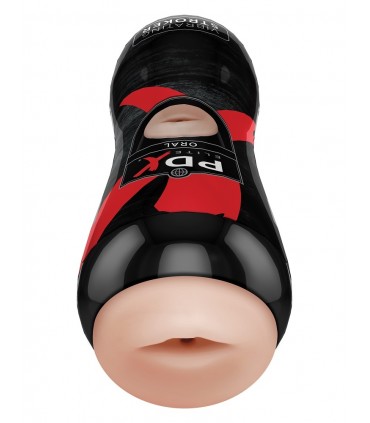 PIPEDREAM EXTREME ELITE VIBRATING STROKER DISPLAY - 12 PCS LIGHT/BLACK