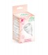 WHITE SILICONE MENSTRUAL CUP SIZE S