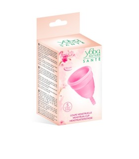 PINK SILICONE MENSTRUAL CUP SIZE S