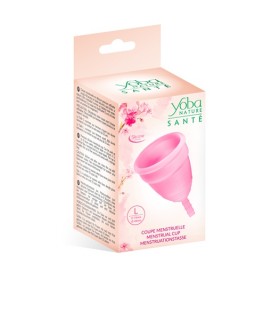 PINK SILICONE MENSTRUAL CUP SIZE L