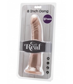 VIBRATOR REALISTIC PENIS WITH SUCTION CUP 20"5 CM