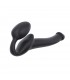 HARNESS DILDO STRAP-ON FLESSIBILE IN SILICONE MORBIDO NERO S