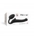 ARNÉS DILDO STRAP-ON FLEXIBLE SILICONA SUAVE NEGRO S