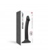 DILDO C/VENTOSA APTO ARNÉS DUAL DENSITY FLEXIBLE NEGRO S