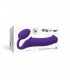 HARNESS DILDO STRAP-ON FLEXIBLES WEICHES SILIKON VIOLETT XL