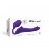 HARNAIS DILDO STRAP-ON FLEXIBLE SILICONE SOUPLE VIOLET S