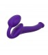 HARNAIS DILDO STRAP-ON FLEXIBLE SILICONE SOUPLE VIOLET S