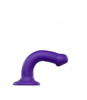 DILDO C/VENTOSA APTO ARNÉS DUAL DENSITY FLEXIBLE VIOLETA M