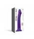 DILDO C/VENTOSA APTO ARNÉS DUAL DENSITY FLEXIBLE VIOLETA L