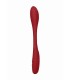 ULTRAFLEXIBLE RECHARGEABLE VIBRATOR DOUBLE ENDED RED