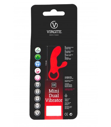 VIBRATOR MIT STIMULATOR E8 BLAU