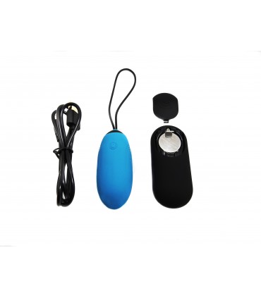 HUEVO VIBRADOR G3 RECARGABLE AZUL