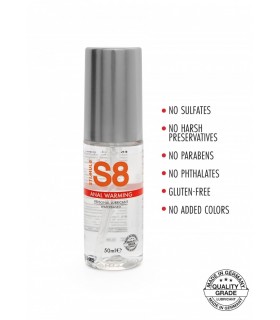 S8 WATER-BASED ANAL LUBRICANT EF. HEAT 50ML