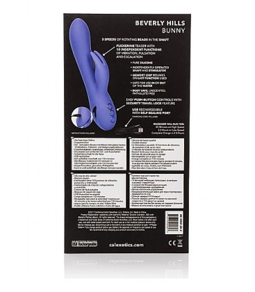BEVERLY HILLS BUNNY BLU VIBRATORE RICARICABILE